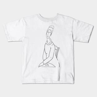 sitting on a chair Kids T-Shirt